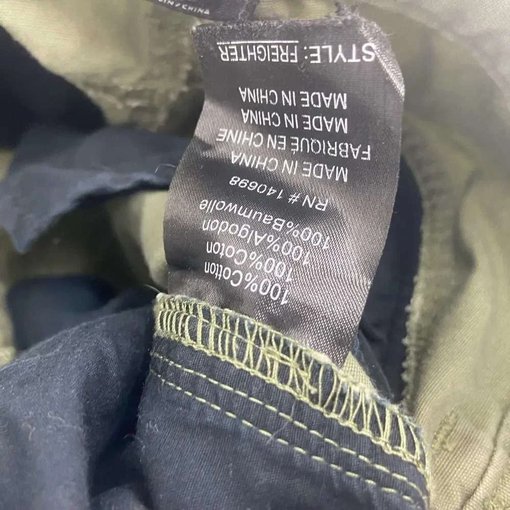 Tavik Men's Green Modern Beach Culture Cotton Freighter Shorts Size 30 - Picture 2 of 5